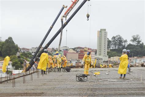 Obras do viaduto Jardim Irajá avançam em São Bernardo