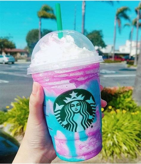 Unicorn drink from Starbucks | Starbucks drinks, Fruity drinks, Starbucks