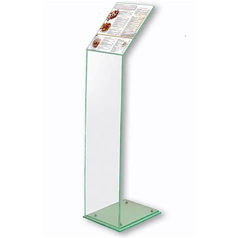 Acrylic Freestanding Menu Stand Menu Display Board White Light Display