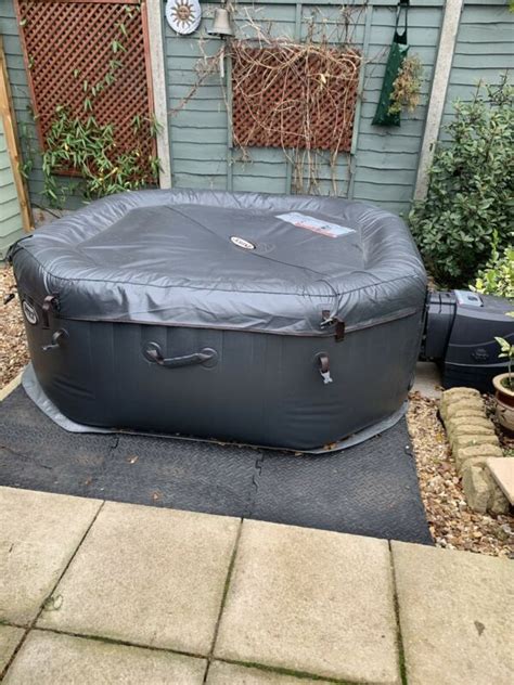 Intex Inflatable 4 Man Octagon Hot Tub Spa Pool Portable Hot Tub Aldi For Sale From United