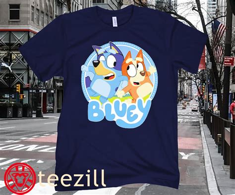 Bluey Bandit Heeler and Chilli Heeler Cartoon Posters Shirt - teezill