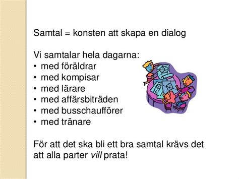 Att Samtala Och Diskutera