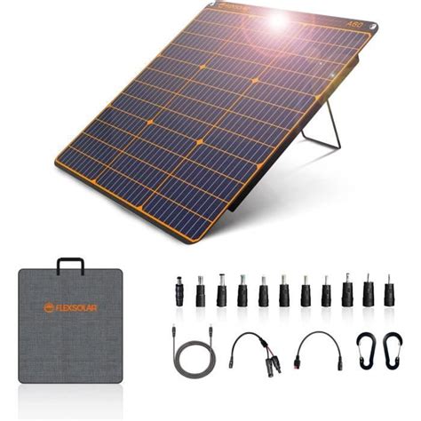 W Panneau Solaire Portable Avec B Quille Chargeur Solaire Pliable