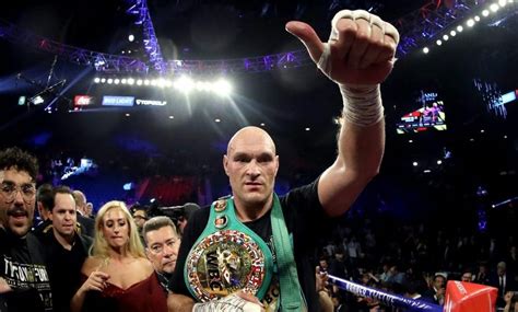 Tyson Fury lays out his fight schedule through next year