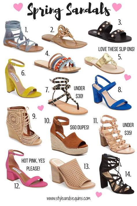 Must Have Spring Sandals | | Spring sandals, Types of sandals, High waist pants fashion