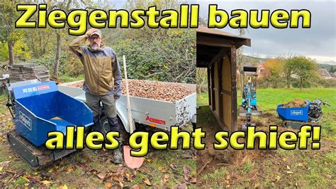 Selbstversorger VLOG Stall für Ziegen bauen Ziegenstall für unsere