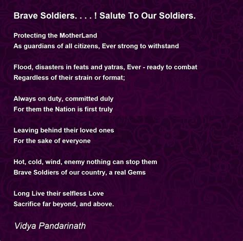 Brave Soldiers Salute To Our Soldiers Brave Soldiers