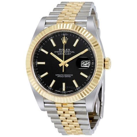 Datejust 41 Black Dial Steel And Yellow Gold Jubilee Code Rlx051 Time Of Replica