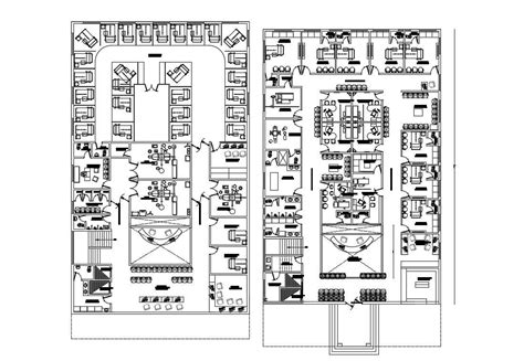 Hospital Floor Plan DWG File - Cadbull