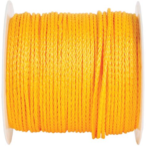 Koch Industries Inc Bulk Yellow Polypropylene Hollow Braid Rope By Koch