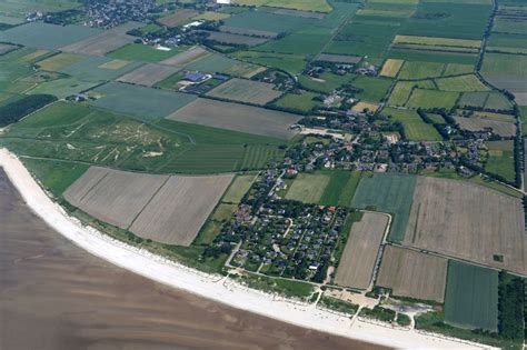 Goting Aus Der Vogelperspektive Sandstrand Landschaft An Der Nordsee