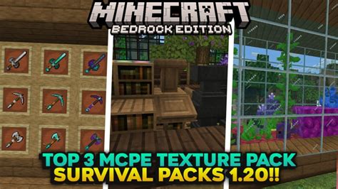 Top 5 Survival Texture Packs For Minecraft Bedrock 1 20 2024 YouTube