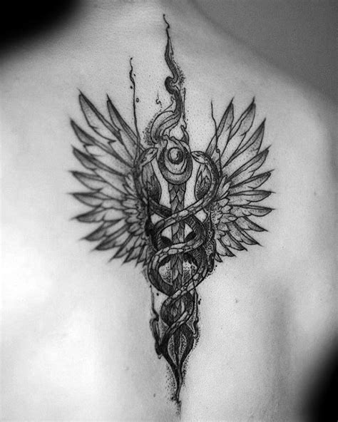 60 Caduceus Tattoo Designs For Men - Manly Ink Ideas