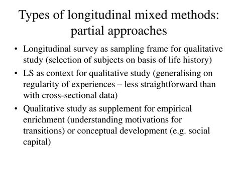 PPT Mixed Methods In Longitudinal Research PowerPoint Presentation