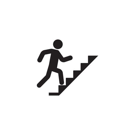 Icono De Subir Escaleras 10960288 Vector En Vecteezy