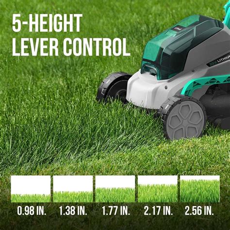 Litheli 20v 13 Cordless Lawn Mower Electric Lawn Mowers For Garden Yard And