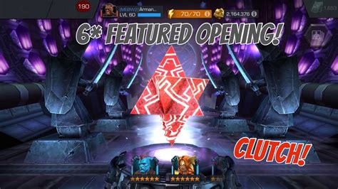 Insane 6 Star Featured Crystal Opening Super Clutch Mcoc Youtube