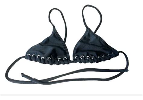 Corpiño Bikini Numana Lala Mujer Licra Triángulo Azul Acero M MercadoLibre