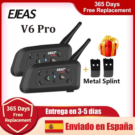 Ejeas V Pro Auriculares Para Motorista Dispositivo Para Casco De