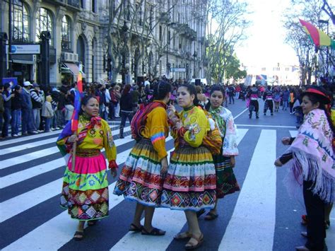 Bolivians Dancing in Traditional Dress on Streets Editorial Image ...