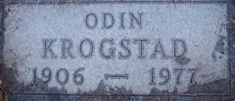 Odin Krogstad Homenaje De Find A Grave