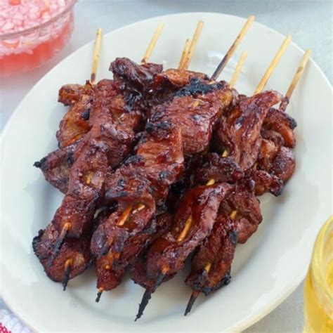 Filipino Pork Barbecue On A Stick Kawaling Pinoy