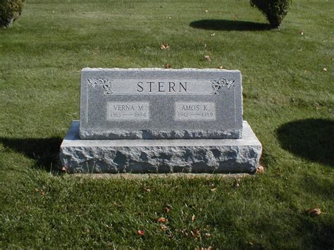 Rev Amos Kensinger Stern Find A Grave Memorial