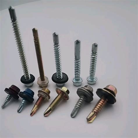 Din7504k Tornillos Hexagonal Hex Wafer Head Roofing Screws Self