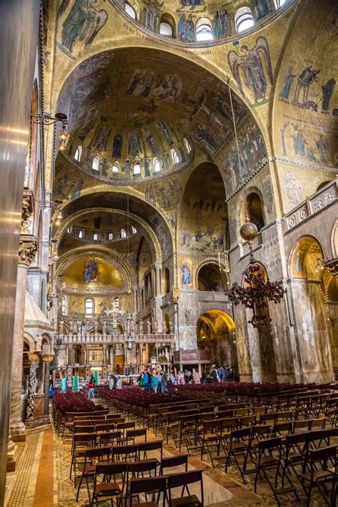 Interior of St. Mark`s Basilica - Venice, Italy Editorial Stock Photo ...