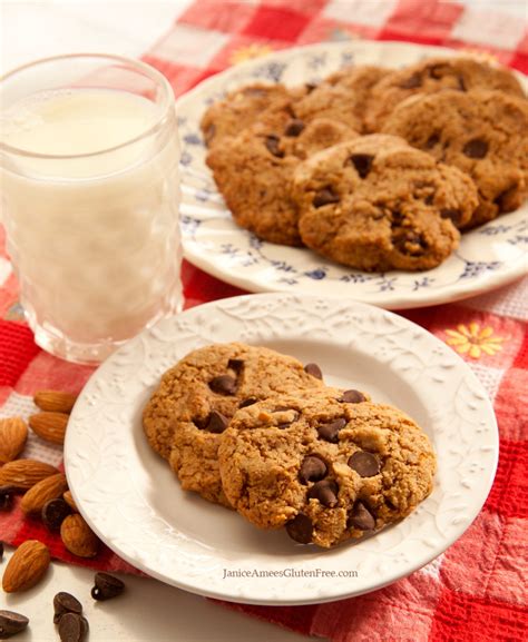 Healthier Gluten-Free Chocolate Chip Almond Cookies