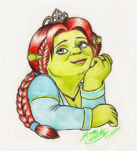 Shrek And Fiona Drawing