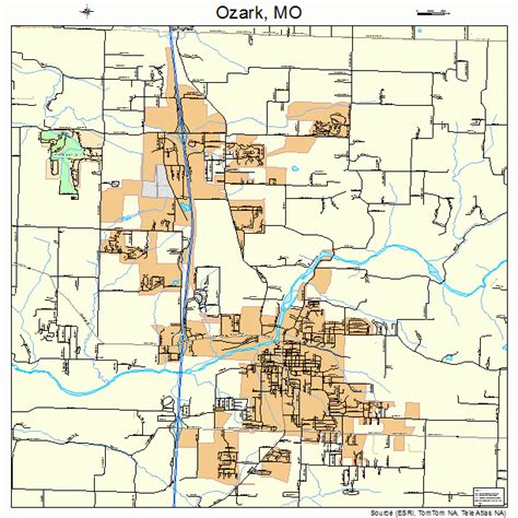 Ozark Missouri Street Map 2955766