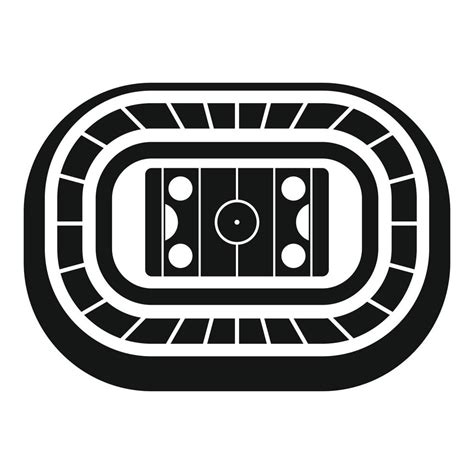 Ice Hockey Arena Icon Simple Style 14489794 Vector Art At Vecteezy