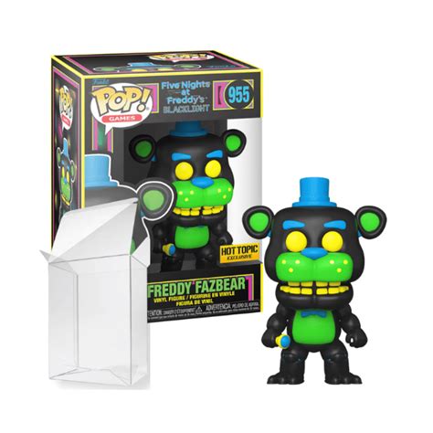 Funko Pop Games Five Nights At Freddy S Freddy Fazbear Black Light Hot Topic Exclusive