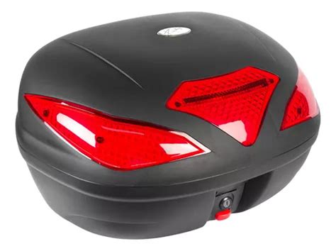 Caja Maletero Porta Equipaje Moto Top Case Led 43l Kinlley Meses Sin