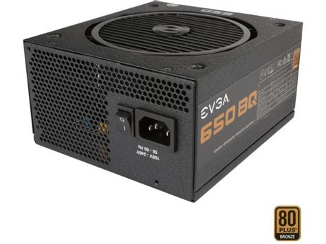 EVGA 650 BQ 110 BQ 0650 V1 80 BRONZE 650W Semi Modular Includes FREE