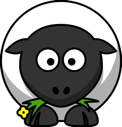 OnlineLabels Clip Art - Cartoon Sheep