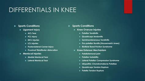 Ps Session Examination Of Knee Joint Ppt