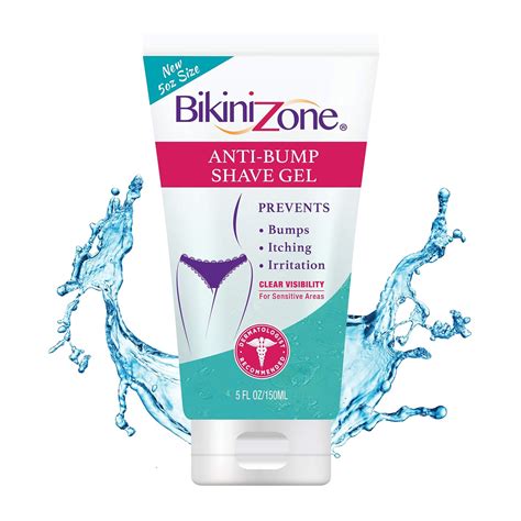 Amazon Bikini Zone Anti Bumps Shave Gel Clear Shave Gel For