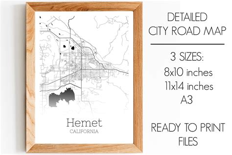 Hemet California City Map Gráfico Por Svgexpress · Creative Fabrica