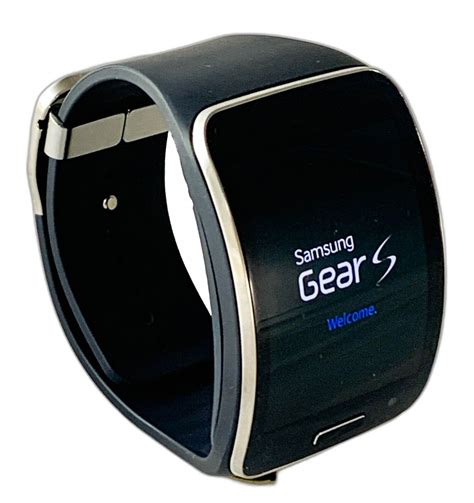 Samsung Galaxy Gear S SM-R750A Curved Super AMOLED Smart Watch - Black ...