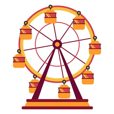 Funfair Carnival Ferris Wheel Illustration 47012962 Vector Art At Vecteezy