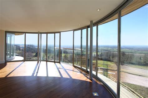 Curved Sliding Doors Glass Balconies Curved Glass Balcony Systems