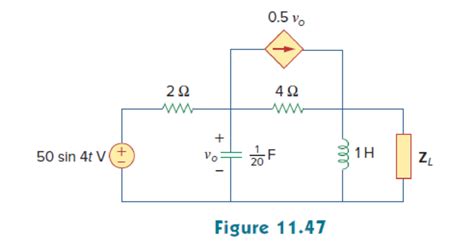 For The Circuit In Fig Find The Value Of Z L That Will Receive