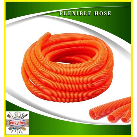 Orange Flexible Hose PVC Conduit Flexible Hose 1 2 X 50meters Roll