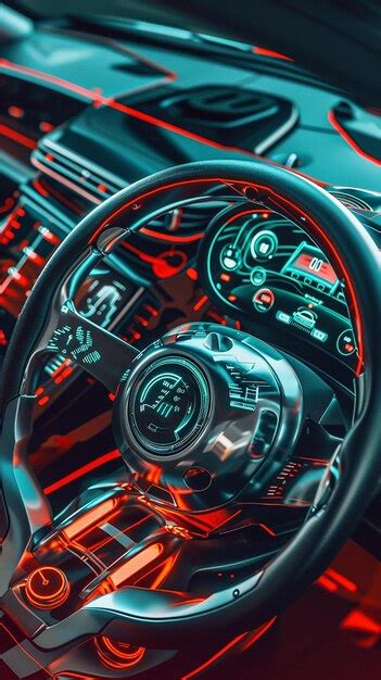 Premium Photo A Concept Of An Autonomous Futuristic Car Dashboard