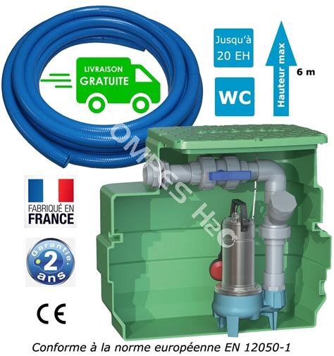 Kit Poste De Relevage Eaux Us Es Pour Habitation Avec Cuve L Tuyau