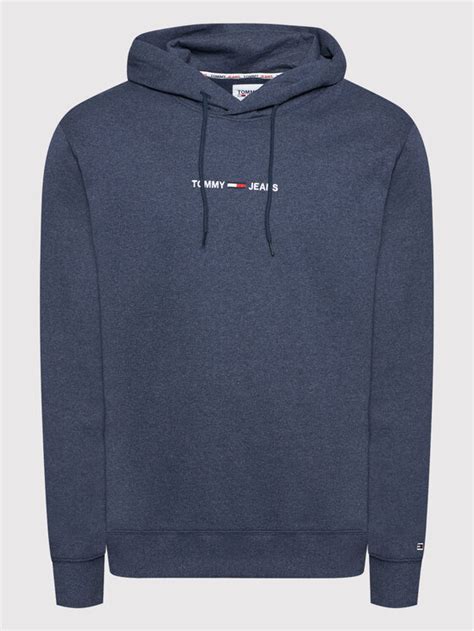 Tommy Jeans Sweatshirt Tjm Straight Logo DM0DM11632 Dunkelblau Regular