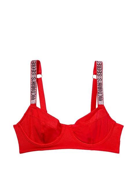Essential Wicked Işıltılı Askılı Bikini Üstü Alev VS26433059 Victoria s Secret Swim