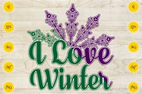 I Love Winter Graphic By BrenBox Creative Fabrica